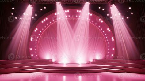 Stage light and pink glitter lights on floor. Abstract background. AI Generative Ballet Stage Background, Pink Stage Lighting, Pink Stage Design, Idol Stage Background, Pink Stage Background, Kpop Stage Background, Concert Background Stage, Pink Party Background, Constance Blackwood