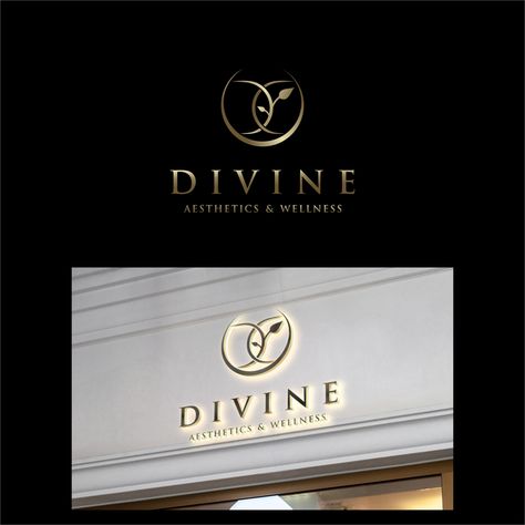 Divine Logo, Clinic Logo, Cosmetic Logo, French Perfume, Aesthetic Clinic, New Logo Design, Divine Design, Clothing Logo, New Logo