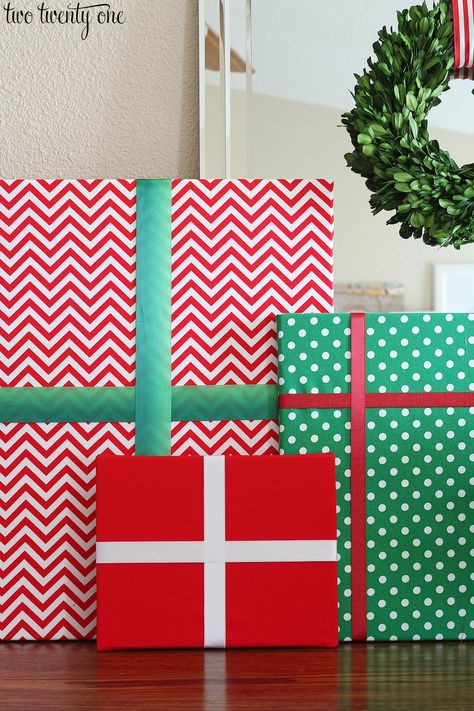 It�’s another edition of Chopped– but with Crafting Supplies! The theme for this edition is Christmas decor, so I decided to create a few fabric Christmas presents decorations. I had a hard time naming them because they look like presents but they aren’t presents. But you could give them as gifts. I hope you’re following me here. Here’s … Faux Christmas Presents, Christmas Presents Decorations, Christmas Present Decorations, Present Decorations, Christmas Present Decoration, Mommy Diy, Christmas Pillows Diy, Wood Banner, Christmas Package