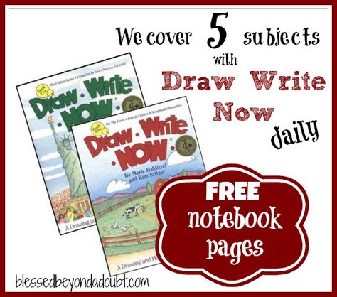 Love Draw Write Now! Homeschool Writing, Free Notebook, Notebook Pages, Homeschool Books, Curriculum Mapping, Homeschool Crafts, School Plan, Homeschool Classroom, Homeschool Printables