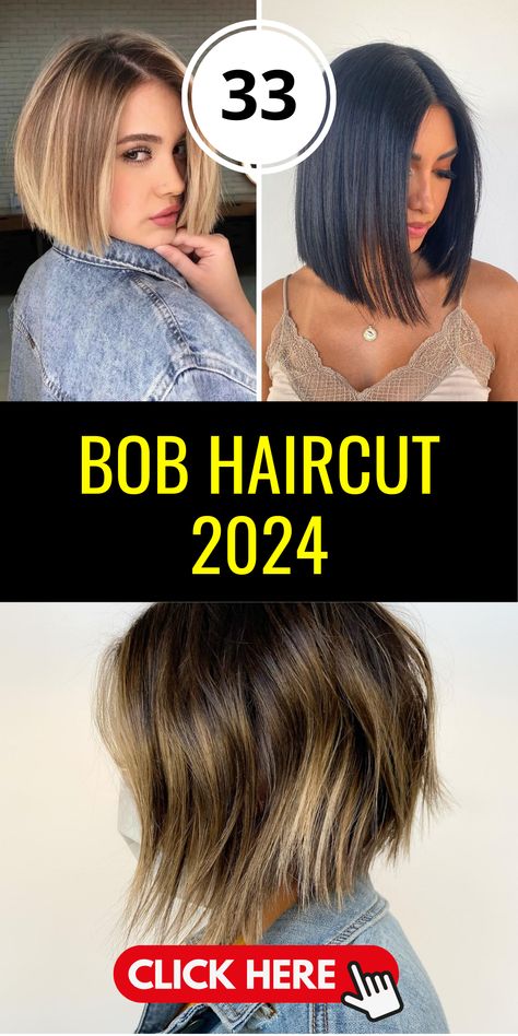 33 Bob Haircut Styles for a Trendy 2024 Look - Find Your Inspiration! - divagaze.com 2024 Bob Hair, Trendy Hair Styles 2024, Hair Cuts 2024 Trends Short, Short Textured Bob Haircuts, Med Bob Haircuts, Trendy Womens Haircuts 2024, Popular Hair Cuts 2024 Women, Trendy Bob Haircuts 2024, Short Hair Bobs 2024