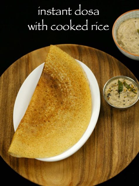 Rice Dosa Recipe, Marajuana Recipes, Rice Dosa, Instant Dosa Recipe, Batter Recipe, Breakfast Recipes Indian, Dosa Recipe, Paratha Recipes, Vegetarian Snacks Recipes