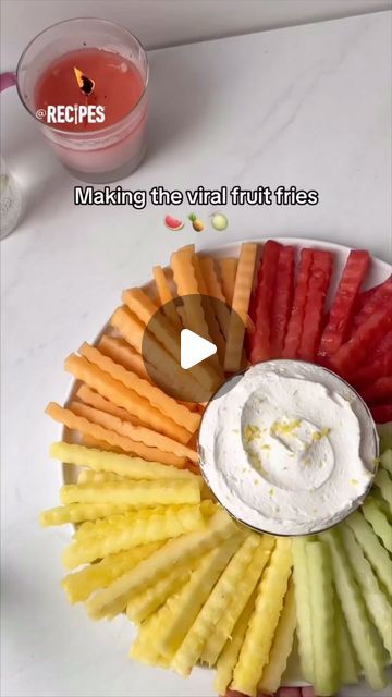 PureWow on Instagram: "Add a pop of color to your day with these Fruit Fries with Lemon Dip!🍉🍋 It’s the cutest way to serve your fruit!😍 Tag a friend that loves fruit!🍍@purewowrecipes

Lemon Dip:
- 4 oz. Cool Whip
- 4 oz. vanilla yogurt
- zest of 1 lemon

#fruitfrieswithlemondip #fruitfries #lemondip #fruit #fries #healthysnacks #healthy #lemon #dip #fruitdip #hostingideas #summer #easyrecipes #healthyrecipes #fruitrecipes" Lemon Dip, Instagram Add, Fruit Dip, Vanilla Yogurt, Cool Whip, Party Entertainment, Pop Of Color, Fruit Recipes, Tag A Friend