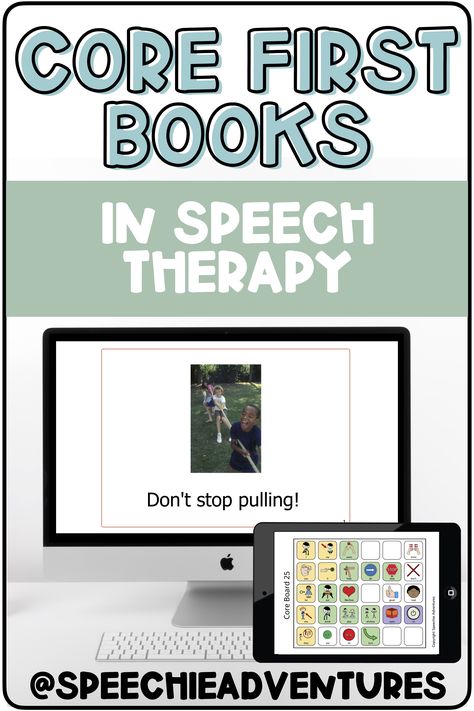 Core Words Aac, Aac Activities, Core Vocabulary Activities, Augmentative Communication, Preschool Speech Therapy, Speech And Language Therapy, Core Words, Learning Books, Core Vocabulary