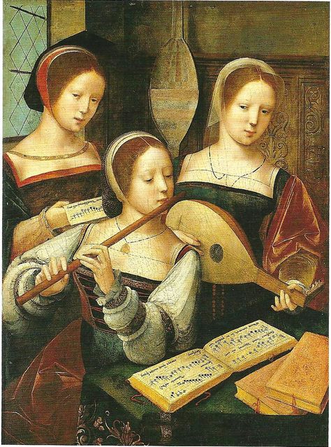 Woman musical instruments | in 1520, approximately) shows three women practicing chamber music ... Three Musicians, Transverse Flute, Francesca Woodman, Playing Musical Instruments, Ipad Mini Cover, Three Women, Takashi Murakami, Music History, Art Music