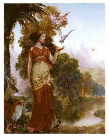 DEMETER: Goddess of the harvest and is most notably linked to the growing, preserving and harvesting of grain. Mother of Persephone. ( Not Info about the painting) World Mythology, Roman Gods, Greek Gods And Goddesses, Greek And Roman Mythology, Hades And Persephone, Roman Mythology, Sacred Feminine, Have Inspiration, Goddess Art