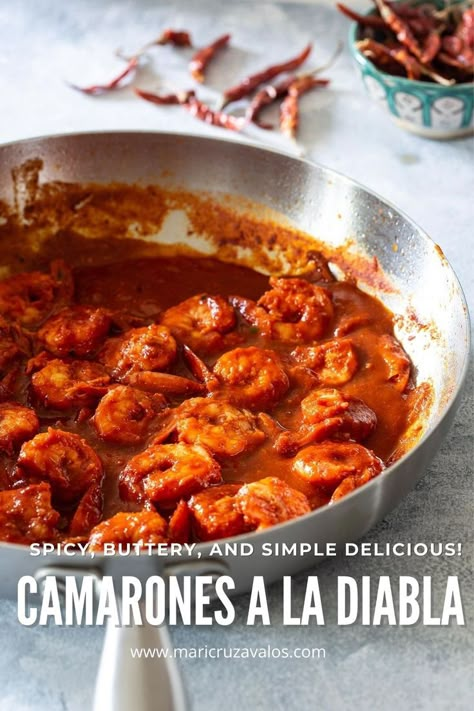 Shrimp A La Diabla Recipe, Camarones A La Diabla Recipe, Chipotle Shrimp Recipes, Diablo Shrimp, Tequila Party, Spicy Shrimp Recipes, Traditional Mexican Dishes, Chipotle Peppers, Hearty Chili