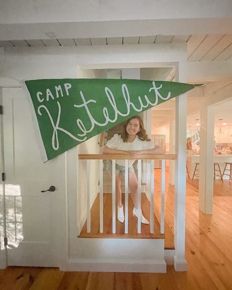 camp ketelhut was one for the books🏕️🫖🛖 I love any excuse to celebrate my sweet friend Sarah, and spend a weekend in the cutest New England cabin with some of the coolest girls I know🫶🏼 can’t wait to get this beautiful bride MARRIED NEXT MONTH!! Camp Bachelorette Backdrop, Things To Do At A Cabin With Friends, New England Bachelorette Party, New England Cabin, Camp Bride, Happy Camper Birthday Party, Camp Bach, Camp Party, Cabin Weekend