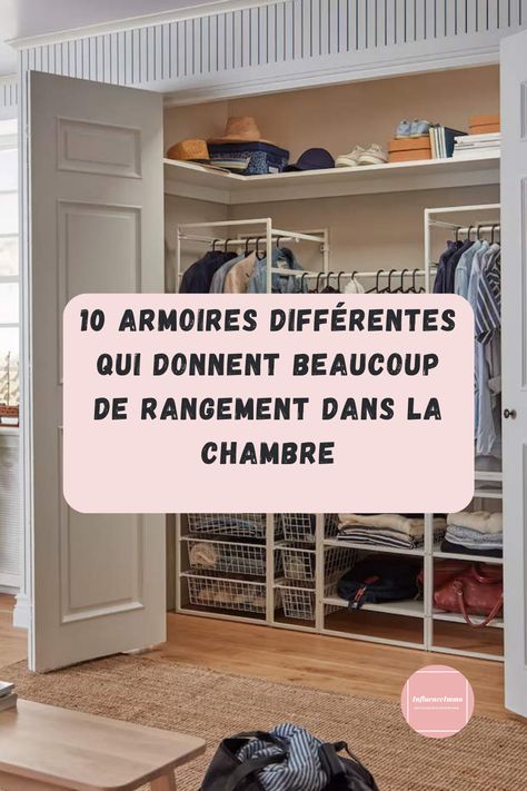 Si vous ne trouvez pas la garde-robe qui vous convient, jetez un œil à ces idées. Nous vous proposons 10 dressings différents et hors normes  Il y a ceux qui séparent les espaces, certains réalisés à partir d'une commode ou avec une faible profondeur, idéaux pour l'entrée de la maison ou une chambre d'amis. Tout vaut! Et ces 10 exemples le prouvent. Dressing Pas Cher, Diy Dressing, Diy Dress, Armoire, Diy Home Decor, Home Diy, Sweet Home, Home Decor, Home Décor