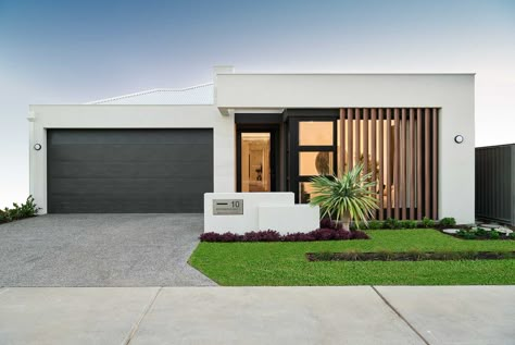 Elevation Inspirations – See Our Huge Range Of Front Elevations Land Scaping, Residential Entrance, Diy Garden Decor Projects, Single Storey House Plans, Australia House, False Ceiling Living Room, Modern House Facades, Home Owners, Ceiling Lights Living Room