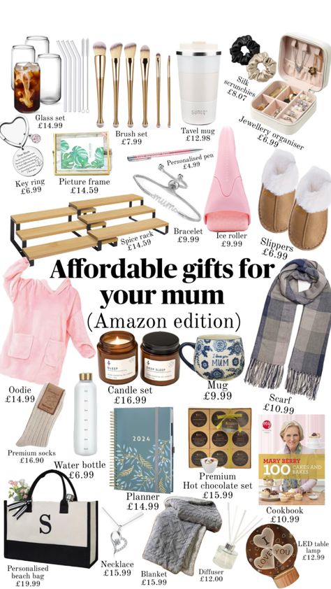 Mums affordable gift guide #giftguide #wishlist #giftideas #giftinspo Berry Water, Ice Roller, Personalised Pens, Mary Berry, Gift Inspo, Affordable Gifts, Candle Set, Gifts For Mum, Glass Set