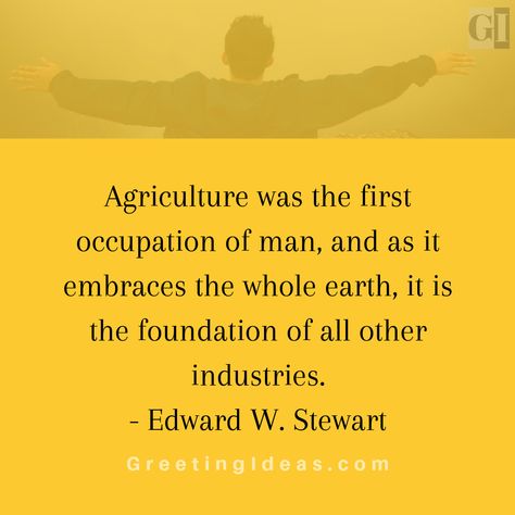 These Amazing Agriculture Quotes and Phrases emphasize how impossible is to have a healthy society without our respect for the soil. Love Affair Quotes, Arizona Quotes, Agriculture Quotes, Affair Quotes, Farm Quotes, Details Quotes, Eucharistic Adoration, Top Quotes, Best Motivational Quotes