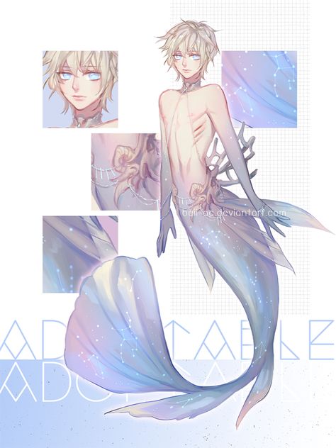 Anime Merman, Mermaid Boy, Zodiac Stars, Male Mermaid, Mermaid Pose, Mermaid Man, Mermaid Drawings, Mermaids And Mermen, Mermaid Art