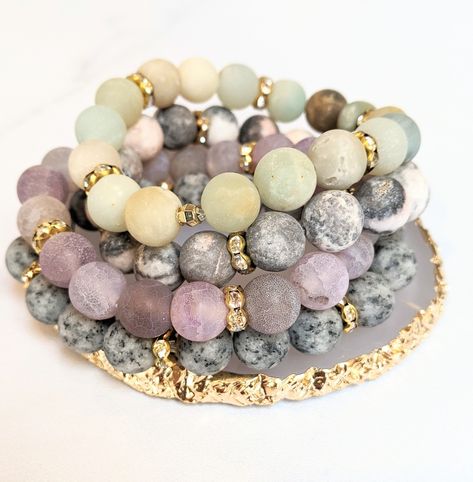 SHOP NEW ARRIVALS✨ - These are our Semi-Precious Stone Bracelets. A great compliment for any outfit! Semiprecious Stone Bracelet, Stone Bracelet Ideas, Daughter Bridesmaid, Semi Precious Stone Jewellery, Homemade Jewellery, Semi Precious Stone Jewelry, Birthday Details, Pink Zebra Jasper, Chic Tattoo