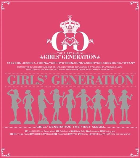 Girls' Generation(1st Full Album) Tiffany Girls, Girls' Generation, The New World, Song Time, Pop Dance, Hit Songs, Kiss You, Baby Baby, Girls Generation