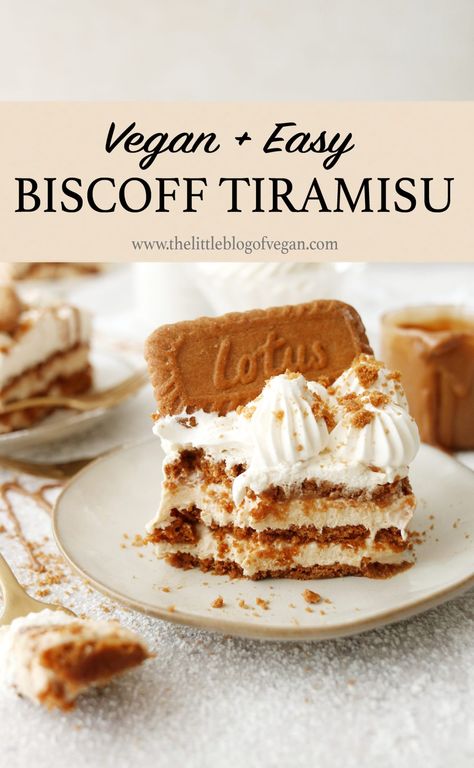 Biscoff Tiramisu, Mousse Trifle, Vegan Thanksgiving Dessert, Vegan Christmas Desserts, Vegan Christmas Dinner, Biscoff Recipes, Vegan Tiramisu, Biscoff Biscuits, Vegan Sweet Treats