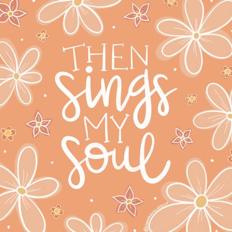 Hand lettered floral artwork inspired by the hymn “How Great Thou Art.” Made using the app Procreate. How Great Thou Art, Lyrics Illustration, Procreate Artwork, Art Lyrics, Verse Cards, Hex Color, Then Sings My Soul, Catholic Crafts, Hex Color Palette