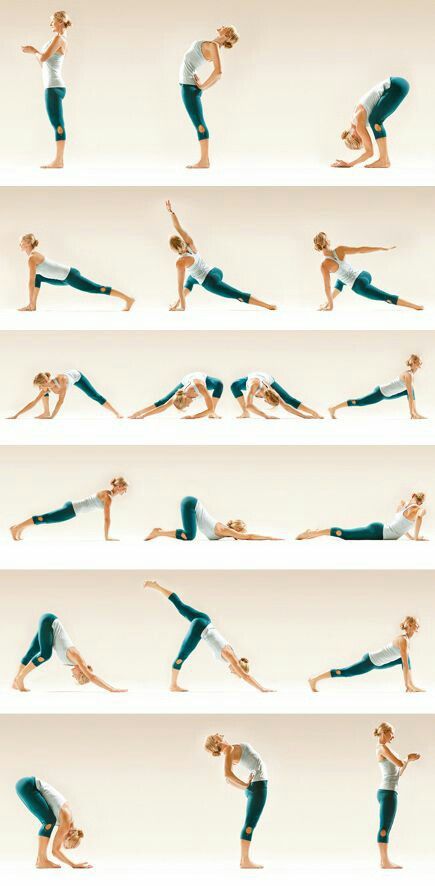 Whether it’s six-pack abs, gain muscle or weight loss, these workouts will help you reach your fitness goals. No gym or equipment needed! Chandra Namaskar, Morning Yoga Routine, Yoga Beginners, Yoga Posen, Yoga Times, Yoga Moves, Yoga Exercises, Types Of Yoga, Ashtanga Yoga