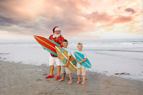 Santa Beach Photoshoot, Christmas In July Mini Sessions, Santa Photoshoot Mini Sessions Outside, Beach Santa Photos, Beach Christmas Photoshoot, Christmas Beach Photoshoot, Beach Christmas Pictures, Christmas Beach Photos, Santa On The Beach