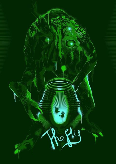 The Fly 1986, Film Poster Wall, Creature Movie, Arte Zombie, Best Movie Posters, Beast Creature, 80s Horror, Horror Movie Icons, Horror Artwork