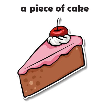 A Piece Of Cake Idiom, Food Idioms English, Food Idioms, Common Idioms, English Quiz, English Course, English Idioms, Sculpture Ideas, My Cup Of Tea