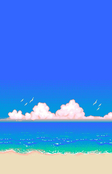 Pixel Gif, Pixel Art Landscape, 8 Bit Art, Vaporwave Wallpaper, Pixel Art Background, Cool Pixel Art, Pixel Art Games, Pixel Image, 8 Bits