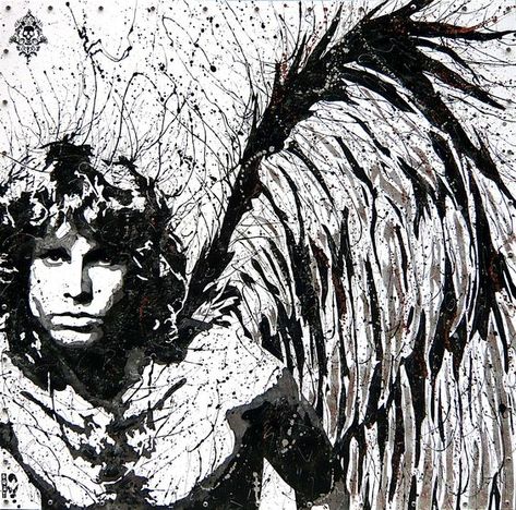 Angel Portrait, The Doors Jim Morrison, American Poets, Rock Posters, Janis Joplin, Jim Morrison, Art Portrait, Rock Star, Art Reference Poses