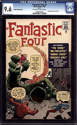 Fantastic Four #1 CGC 9.6! Victor Von Doom, Fantastic Four Comics, Mister Fantastic, Silver Age Comics, Howard Hughes, Superhero Team, Miles Teller, Comic Cover, Human Torch