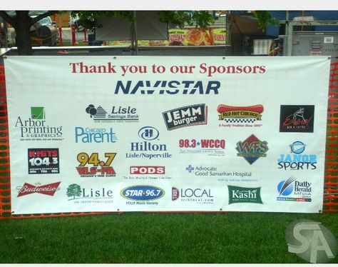 Multi sponsor banner Sponsorship Banner Design, Sponsor Banner Design, Sponsor Banner, Carnival Banner, Easter Carnival, Baseball Fundraiser, Baseball Banner, School Carnival, Auction Ideas