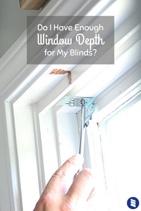 If your window is not deep enough your blind or shade might not fit. Learn how to measure your window's depth on the blog! #windowtreatments #windowblinds #measuringwindows #measuringblinds #windowshades #windowdepth #renovations #renovating #installingblinds #homedecorating #homedecor #renovatingideas #remodeling #interiordesign Crank Out Windows, Inside Mount Blinds, Outside Mount Blinds, How To Hem Curtains, Renter Friendly Decorating, Vinyl Blinds, Cellular Blinds, Best Blinds, Wooden Shades