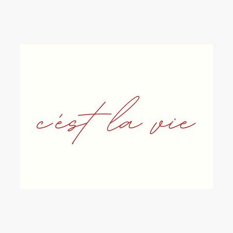 Cesta La Vie Tattoo, Cest La Vie Tattoo Ribs, Vest La Vie Tattoo, Tattoo Ideas About Life, Ce Est La Vie Tattoo, Cest La Vie Tattoo Fonts, C'est La Vie Tattoo Fonts, Simple Tattoos Words, Cest La Vie Tattoo