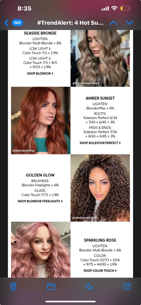 Red Hair Color Formulas Wella, Cowboy Copper Wella Formula, Wella Copper Formula, Wella Color Touch Formulas, Copper Hair Formula, Wella Color Formulas, Brunette Formulas, Auburn Copper Hair, Wella Formulas