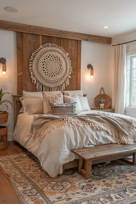 29 Boho Cottage Bedroom Ideas 1 Boho Country Bedroom Ideas, Country Room Aesthetic, Country Boho Bedroom, Bedroom For Teenage Girl, Colorful Bohemian Bedroom Decor, Colorful Bohemian Bedroom, Boho Western Bedroom, Boho Bedroom Green, Modern Bohemian Bedroom Decor