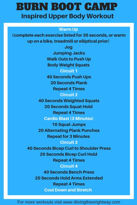 Burn Boot Camp, Body Weight Squat, Boot Camp Workout, Circuit Workout, Workout Warm Up, Boot Camp, Upper Body Workout, Hiit Workout, Body Workout