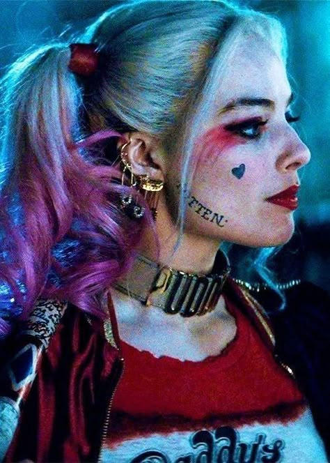 Harley Quinn, Piercings, Hair, Pink