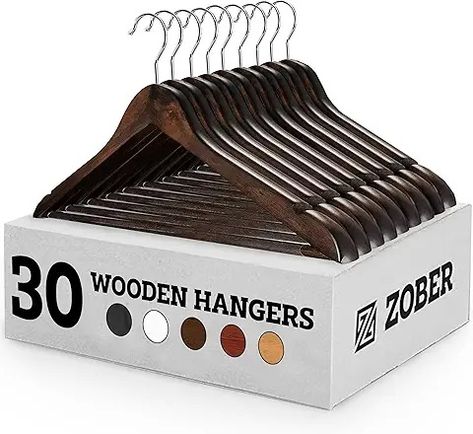 Amazon.ca : Wood Hangers Wood Clothes Hanger, Wood Coat Hanger, Best Hangers, Non Slip Hangers, Closet Hangers, Wooden Coat Hangers, Suit Hangers, Wood Clothes, Pant Hangers