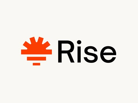 Rise logo design by 144p on Dribbble Rise Logo Design, Logo Business Design, Logo Design Agency, Rise Logo, Healthcare Branding, Boutique Logo Design, Life Logo, Sun Logo, Text Logo Design