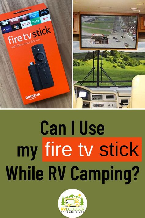 Did you know you can use your Amazon Fire Stick while RV camping? One of the best RV TV hacks we have found is to use a FireStick for live TV or we use the FireStick TV apps for specific shows. What a idea for watching TV while camping! #rvblogger #rvaccessories #rvgear #rvtechnology #firestick #amazonfirestick #rvtips #rvhacks #campingactivities #tvhacks #rvtvhacks Firestick Tv, Rv Internet, Rv Surge Protector, Camping Supply List, Rv Tv, Tv Hacks, Amazon Fire Stick, Rv Camping Tips, Rv Maintenance