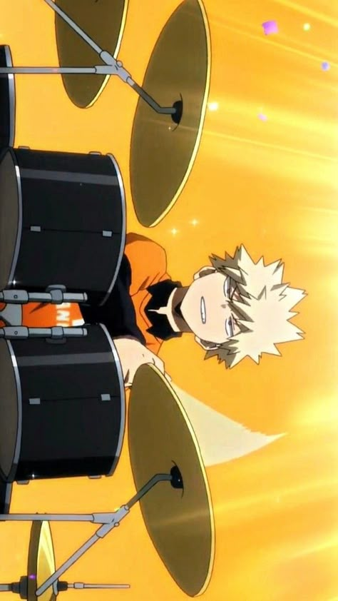 Bakugou Playing Drums, Mha Pics, My Hero Academia Wallpaper, Hero Academia Wallpaper, Mha Screenshots, Academia Wallpaper, Bakugo Katsuki, Katsuki Bakugo, Katsuki Bakugou