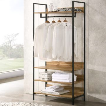 You searched for Open wardrobe | Oak World Industrial Wardrobe, Clothes Storage Systems, Wardrobe Systems, Open Wardrobe, Open Closet, Sliding Wardrobe, Clothes Rail, Closet System, Wardrobe Storage