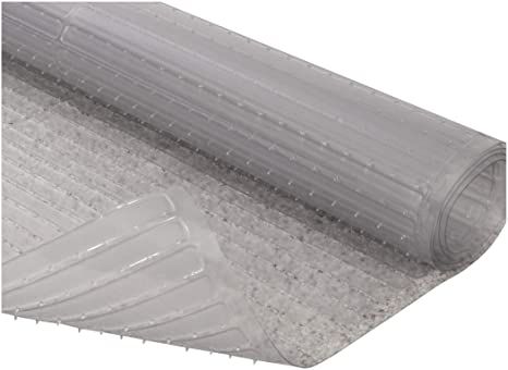 Resilia - Clear Vinyl Plastic Floor Runner/Protector for Deep Pile Carpet - Non-Skid Decorative Pattern, (36 Inches Wide x 6 Feet Long) Plastic Mat, Vinyl Plastic, Floor Runners, Low Pile Carpet, Decorative Pattern, Floor Protectors, Vinyl Floor, Pvc Vinyl, Carpet Rug