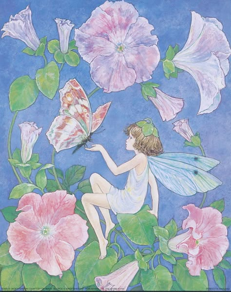 Little fairy with a butterfly Fairy Garden Illustration, Dnd Fae, Stick Artwork, Moon In The Morning, Queen Clarion, Library Mural, Fairy Letters, Animal Fairy, Fairy Oak