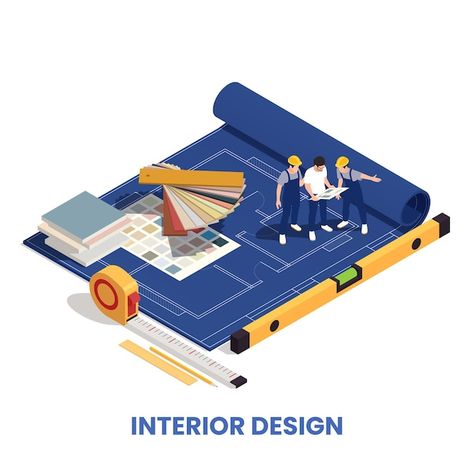 Interior designer isometric composition | Free Vector #Freepik #freevector #construction-design #interior-designer #house-project #architect Carpenter Illustration, Architect Illustration, Interior Design Vector, Wallpaper Seamless, Designer House, Interior Design Courses, Abstract Paper, Baroque Pattern, Isometric Illustration