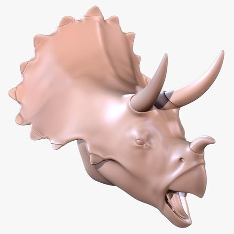 Triceratops Head, Head Model, Art Wallpaper Iphone, Inspirational Videos, Low Poly, 3ds Max, Models