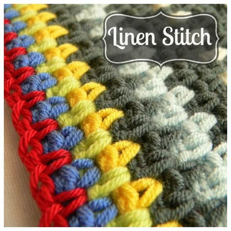 How To Crochet:  Linen Stitch Crochet Linen Stitch, Linen Stitch Crochet, Picot Crochet, Different Crochet Stitches, Linen Stitch, Crochet Collection, Crochet Tips, Stitch Crochet, Crochet Instructions