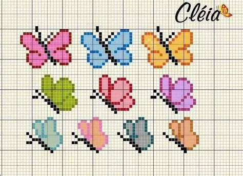 Butterfly Cross Stitch Pattern, Cross Stitch Border Pattern, Tiny Cross Stitch, Baby Cross Stitch Patterns, Butterfly Cross Stitch, Pola Kristik, Pola Sulam, Cross Stitch Bookmarks, Mini Cross Stitch