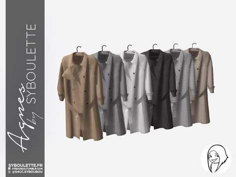 The Sims Resource - Agnes - Clothes coat Clothes Clutter Sims 4, Sims 4 Clothing Decor, Sims 4 Deco Clothes, Sims 4 Coat Rack, Sims 4 Clothes Rack, Sims 4 Clothes Clutter, Sims 4 Cc Hanging Clothes, Sims 4 Hanging Clothes Cc, Closet Collection