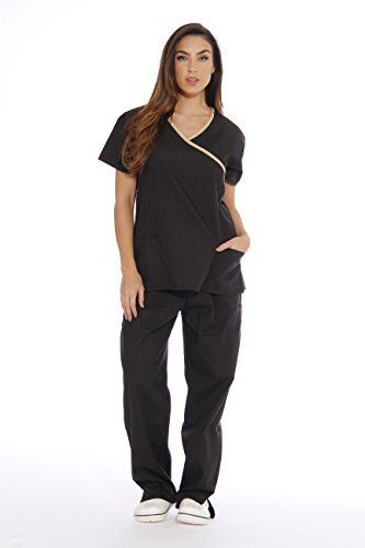 $16.99 -- You can get more details by clicking on the image. (This is an affiliate link) Scrubs Nursing Uniforms, Spa Uniform, Nursing Scrubs, Scrubs Uniform, Love Store, Lab Coats, Safety Clothing, Scrub Sets, Scrubs Nursing