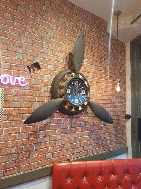 Aviation Room Decor, Aviation Room, Airplane Clock, Travel Room Decor, Aviation Furniture, Travel Room, Aviation Theme, Aviation Decor, Airplane Decor