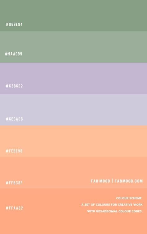 lavender peach and sage, lavender and sage color combo, peach and sage, color combination, sage and lavender color palette, spring color combos, earthy color combo Dusty Soft Spring Color Palette, Peach Green Color Palette, Lilac And Terracotta, Lavender Colour Palette, Sage Green And Lilac, Weddings 2025, Spring Color Combos, Color Palette Spring, Spring Colour Palette